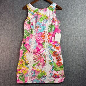 Women Lilly Pulitzer for Target Shift Dress 6 Pink Floral Ric-Rac Mini-NWT